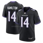 Camiseta NFL Game Baltimore Ravens Kyle Hamilton Alterno Negro