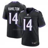Camiseta NFL Game Baltimore Ravens Kyle Hamilton Alterno Negro