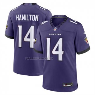 Camiseta NFL Game Baltimore Ravens Kyle Hamilton Violeta
