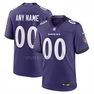 Camiseta NFL Game Baltimore Ravens Personalizada Violeta1