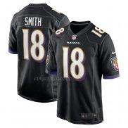 Camiseta NFL Game Baltimore Ravens Roquan Smith Alterno Negro