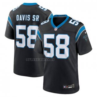 Camiseta NFL Game Carolina Panthers Thomas Davis Sr Retired Negro