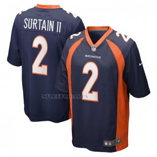 Camiseta NFL Game Denver Broncos Patrick Surtain II Primera Azul