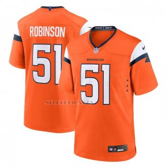 Camiseta NFL Game Denver Broncos Que Robinson Naranja