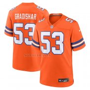 Camiseta NFL Game Denver Broncos Randy Gradishar Mile High Collection 1977 Throwback Retired Naranja