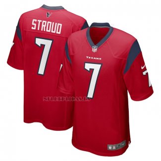 Camiseta NFL Game Houston Texans C.J. Stroud 2023 NFL Draft First Round Pick Alterno Rojo