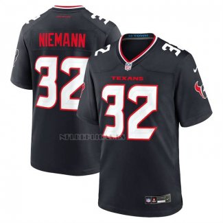 Camiseta NFL Game Houston Texans Nick Niemann Negro