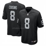 Camiseta NFL Game Las Vegas Raiders Kirk Cousins Negro