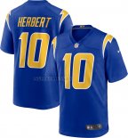 Camiseta NFL Game Los Angeles Chargers Justin Herbert 2nd Alterno Azul