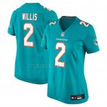 Camiseta NFL Game Mujer Miami Dolphins Malik Willis Azul