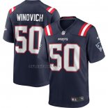 Camiseta NFL Game New England Patriots Chase Winovich Azul