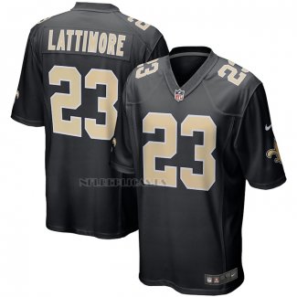 Camiseta NFL Game New Orleans Saints Marshon Lattimore Event Negro