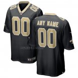Camiseta NFL Game New Orleans Saints Personalizada Negro