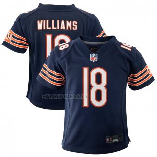 Camiseta NFL Game Nino Chicago Bears Caleb Williams Azul