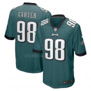 Camiseta NFL Game Philadelphia Eagles Jalen Carter 2023 NFL Draft First Round Pick Verde