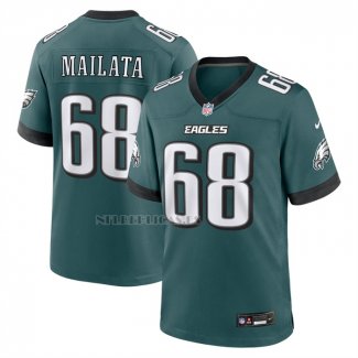 Camiseta NFL Game Philadelphia Eagles Jordan Mailata Verde1