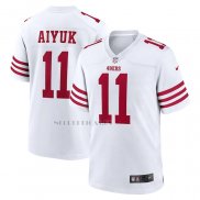 Camiseta NFL Game San Francisco 49ers Brandon Aiyuk Blanco