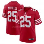 Camiseta NFL Game San Francisco 49ers Elijah Mitchell Rojo