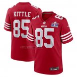Camiseta NFL Game San Francisco 49ers George Kittle Super Bowl LVIII Patch Rojo
