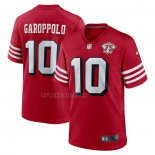 Camiseta NFL Game San Francisco 49ers Jimmy Garoppolo 75th Anniversary Alterno Rojo