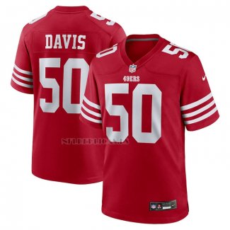 Camiseta NFL Game San Francisco 49ers Khalil Davis Rojo