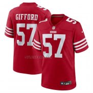 Camiseta NFL Game San Francisco 49ers Luke Gifford Rojo