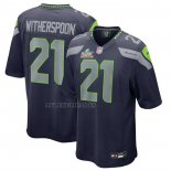 Camiseta NFL Game Seattle Seahawks Devon Witherspoon Super Bowl LX Azul