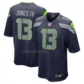 Camiseta NFL Game Seattle Seahawks Ernest Jones IV Azul