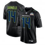 Camiseta NFL Game Seattle Seahawks Sam Darnold Super Bowl LX Patch Negro
