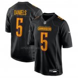 Camiseta NFL Game Washington Commanders Jayden Daniels Carbono Negro