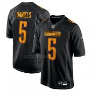 Camiseta NFL Game Washington Commanders Jayden Daniels Carbono Negro