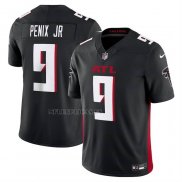 Camiseta NFL Limited Atlanta Falcons Michael Penix Jr Vapor F.U.S.E. Negro
