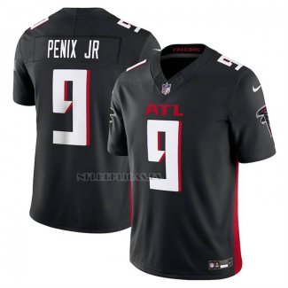Camiseta NFL Limited Atlanta Falcons Michael Penix Jr Vapor F.U.S.E. Negro