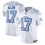 Camiseta NFL Limited Buffalo Bills Josh Allen 2025 Rivalries Collection Blanco