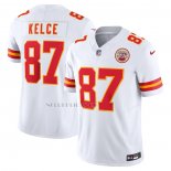 Camiseta NFL Limited Kansas City Chiefs Travis Kelce Vapor F.U.S.E. Blanco