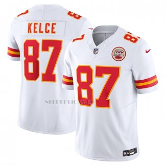 Camiseta NFL Limited Kansas City Chiefs Travis Kelce Vapor F.U.S.E. Blanco