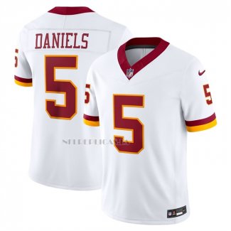 Camiseta NFL Limited Washington Commanders Jayden Daniels Vapor F.U.S.E. Cosido Blanco