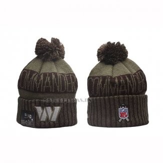 Gorro Beanie Washington Commanders New Era Verde Militar